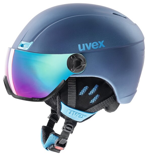 Шлем UVEX 2022-23 Hlmt 400 visor style uvex navyblue mt Navyblue Mt (см:53-58)