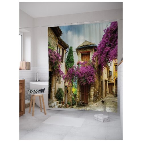 фото Штора для ванной joyarty свежая улица 180х200 (sc-960)