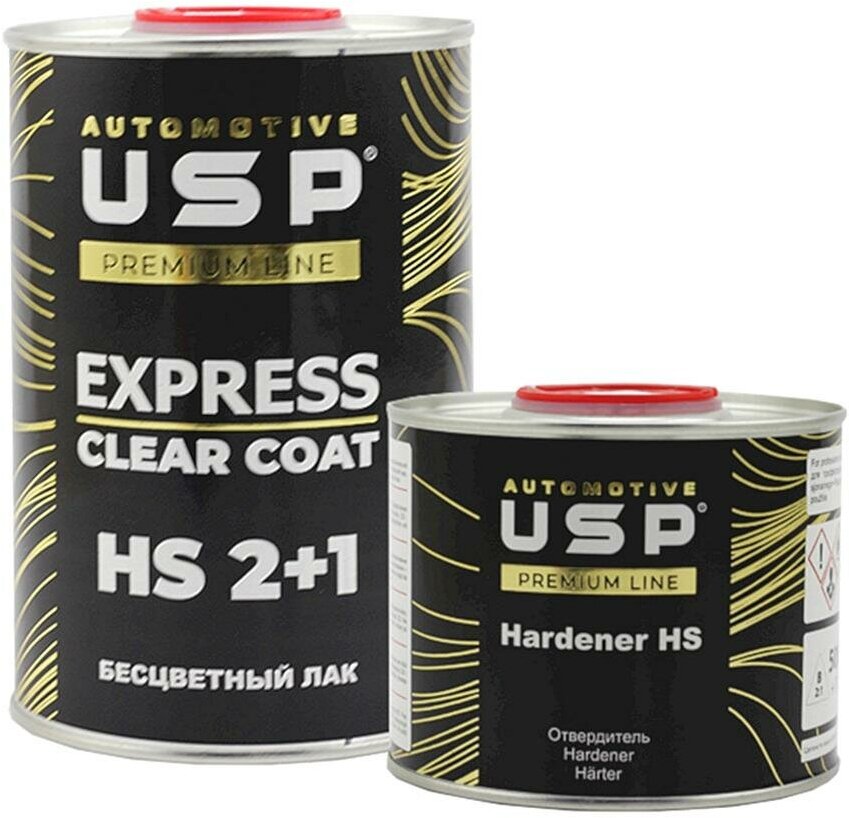 Быстрый лак USP Premium Express HS 2+1 1 л. с отвердителем 0,5 л.