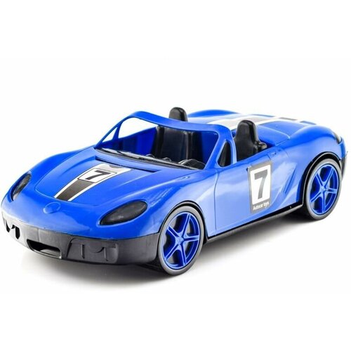 Машинка TOY MIX кабриолет пластмассовая, синяя 40см BTG-017 кроватки для кукол toy mix btg 089