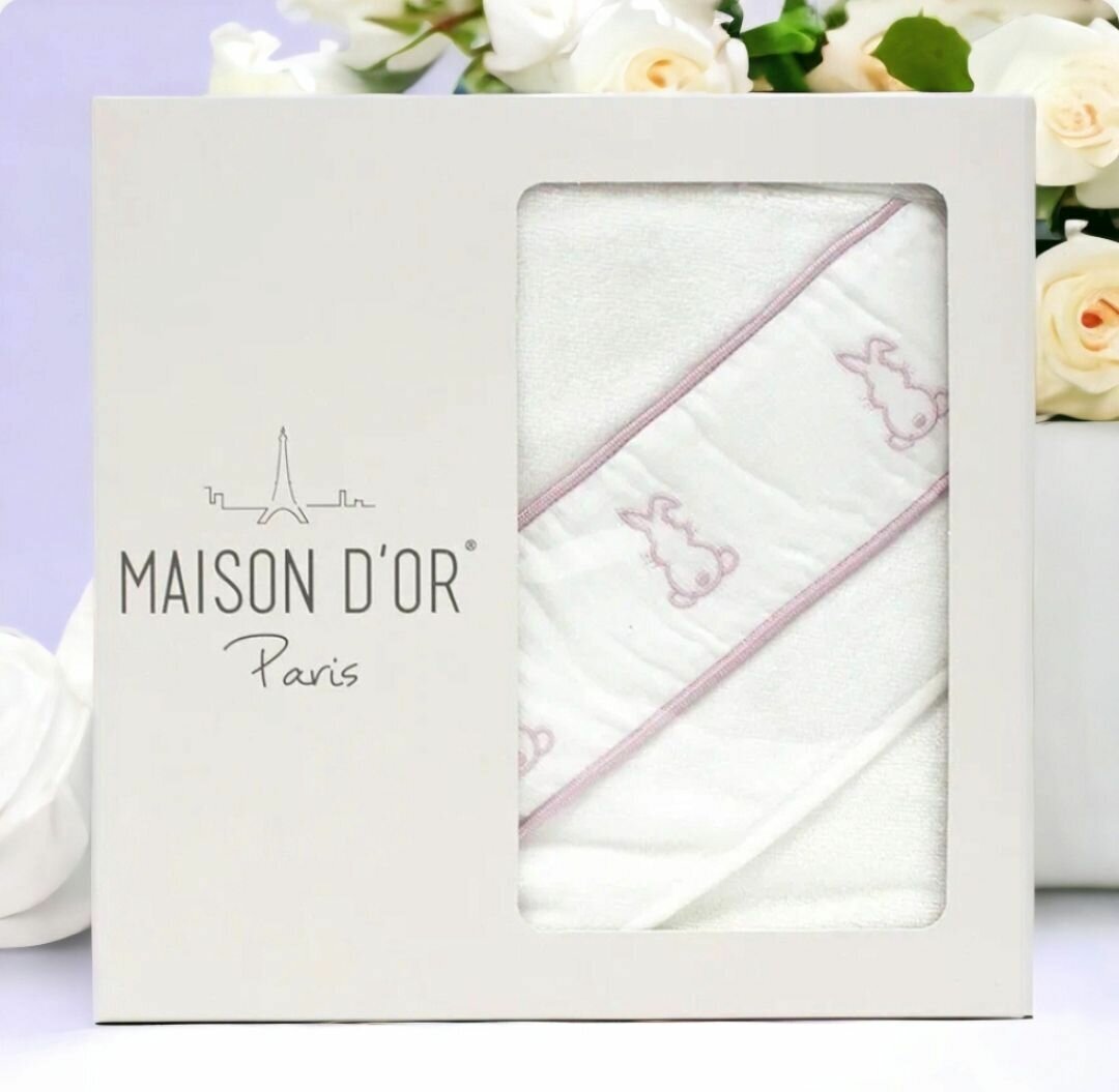 Детское полотенце-уголок Maison Dor RAPID розовый - фотография № 1