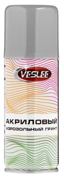 Veslee Аэрозольный грунт Veslee акриловый, серый, RAL 7002, 100 мл