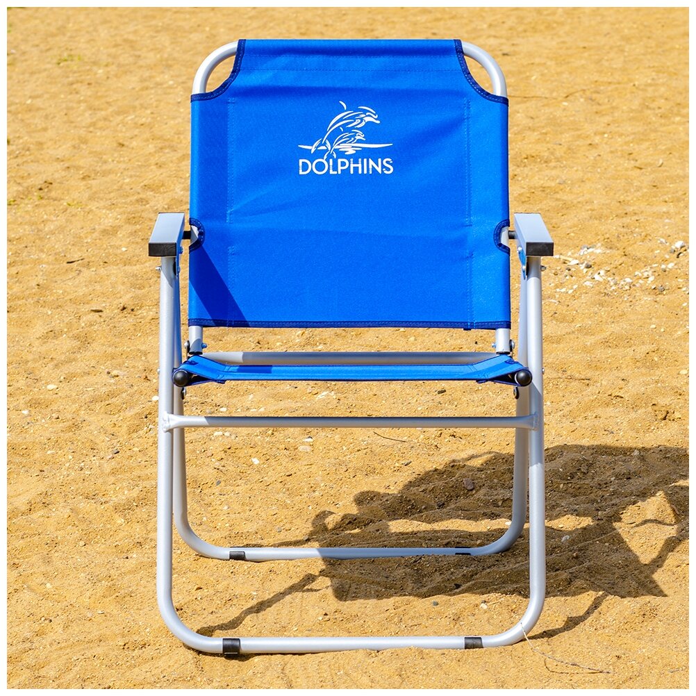 Кресло-шезлонг Нпо Кедр кедр AKS-B-13 DOLPHINS пляжное, синий