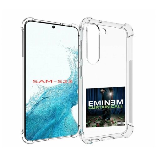 Чехол MyPads Eminem CURTAIN CALL, THE HITS для Samsung Galaxy S23 задняя-панель-накладка-бампер