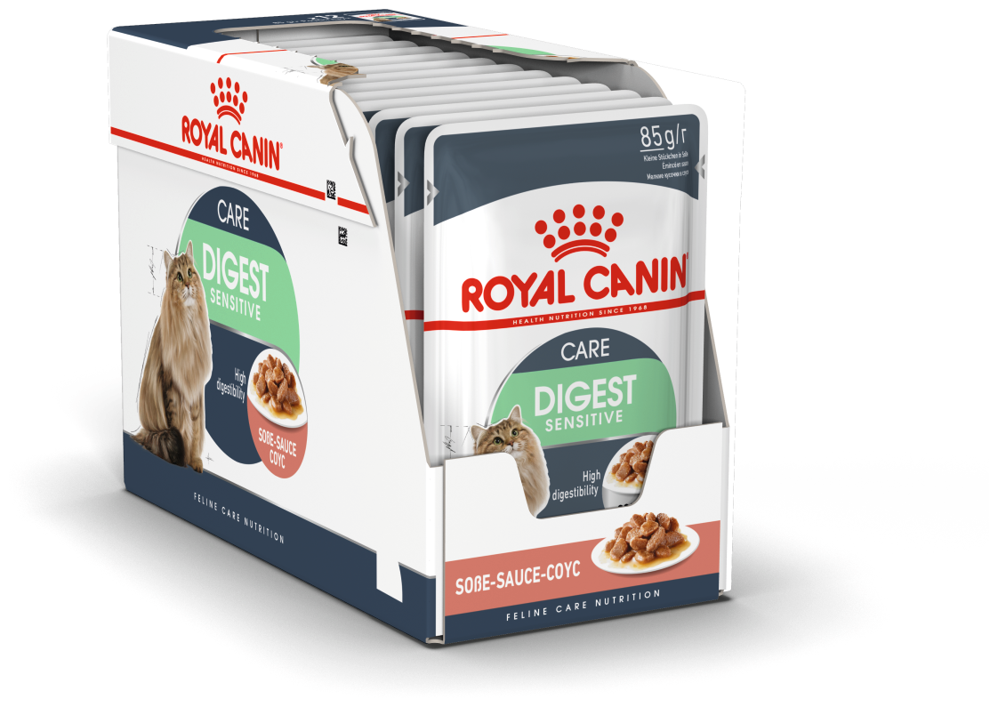 Влажный корм для кошек Royal Canin Дайджест Сенситив, чувстительное пищеварение 85г - фотография № 3