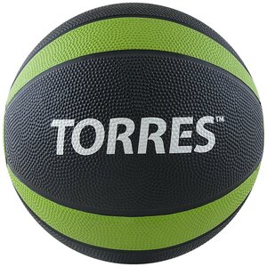 Медбол Torres Al00224, 4кг, черно-зелено-белый