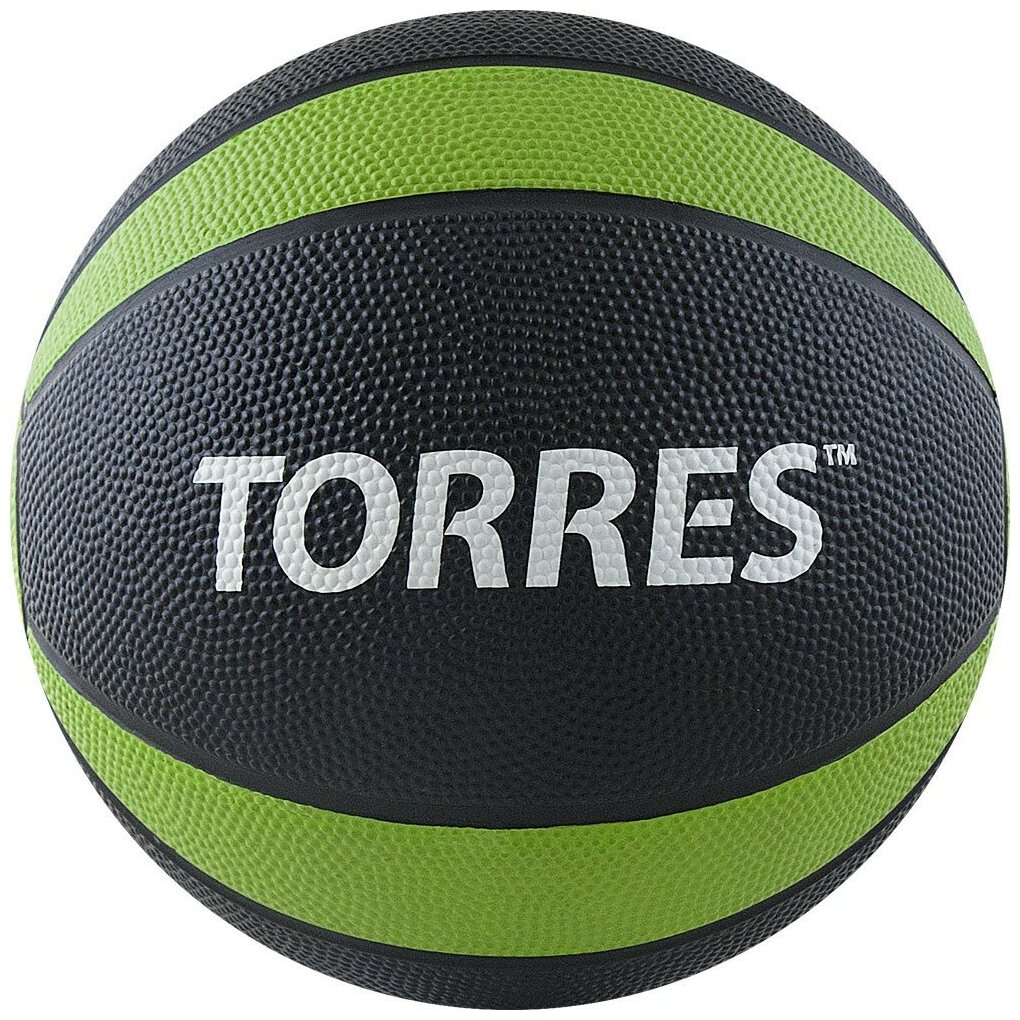 Медбол Torres Al00224, 4кг, черно-зеленый