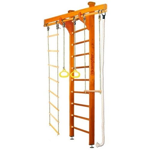 Шведская стенка KAMPFER Wooden Ladder Ceiling шведская стенка kampfer wooden ladder wall натуральное дерево макс нагрузка 120 кг веревочная лестница канат 6 жемчужный белый