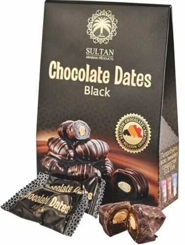 Финики с миндалем в темном шоколаде Chocolate Date 100 г 1 шт - фотография № 1