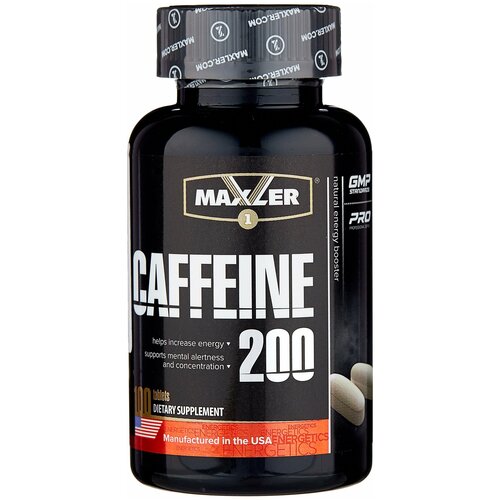 Предтренировочный комплекс Maxler Caffeine 200 натуральный 100 шт. 100 г 100 шт.