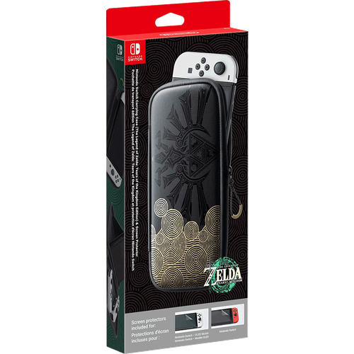 Чехол и защитная плёнка для Nintendo Switch - OLED-модель The Legend of Zelda: Tears of the Kingdom Edition