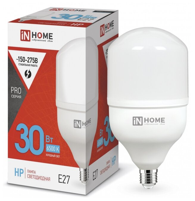 Лампа светодиодная IN HOME LED-HP-PRO E27 30 Вт HP