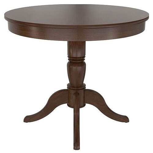 фото Стол кухонный stolline фламинго 1, раскладной, длина в разложенном виде: 120 см, d: 90 см, орех темный