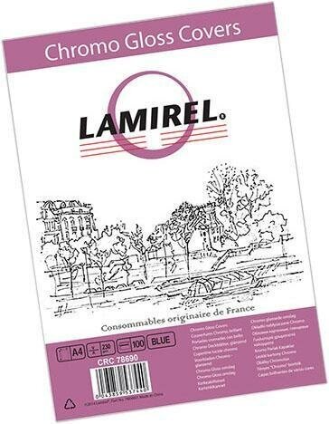 Обложка для переплёта Fellowes Lamirel LA-7869001 A4 картонные синий 250г/кв. м (100шт)