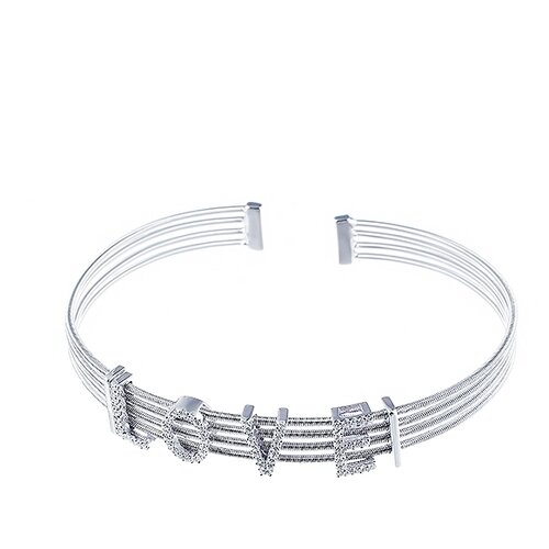 фото Element47 браслет из серебра 925 пробы с фианитами dm2393b-bt-001-wg, 20 см