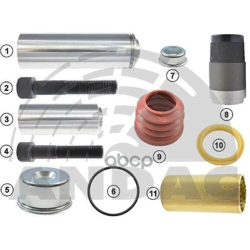 0810 10202_РК Диск Тормоза 11МрНапр d36x114D32x80mm Втулка Винты Крышки Пыльн Уплsb6Sb7 Andac арт 081010202 3250₽