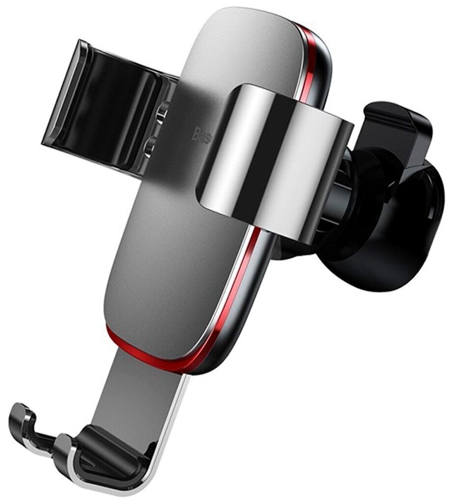 Автомобильный держатель Baseus Metal Age Gravity Car Mount Air Outlet Version Dark Grey SUYL-D0G - фото №2
