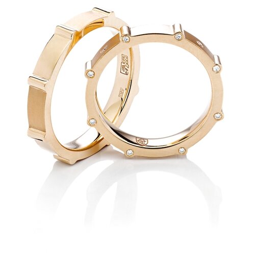 фото Эстет кольцо из жёлтого золота 01о030428, размер 17.5