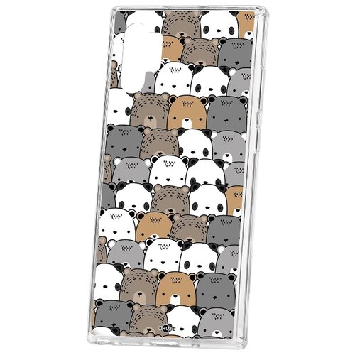 фото Чехол-накладка samsung galaxy note 10+ kruche print медвежата