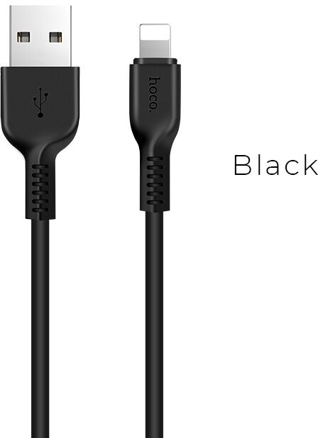 Кабель USB HOCO X13 Easy USB - Lightning, 2А, 1 м, черный