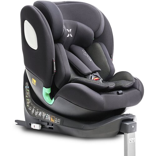 Автокресло Agex Comfort i-Fix 360 (0-36 кг), Black (Черный)