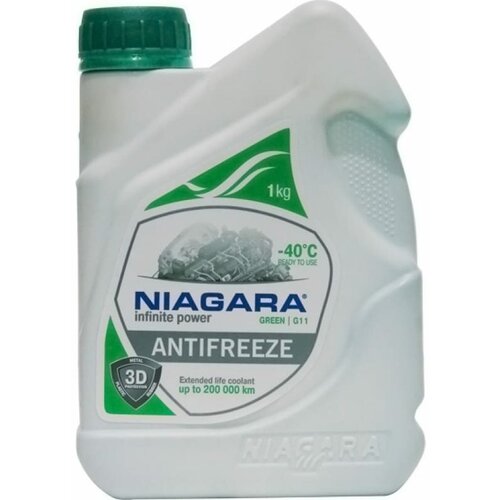 Жидкость охлаждающая антифриз Niagara G11 (зеленый) 1 кг
