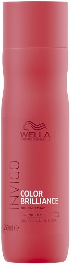 Wella Professionals Invigo Color Brilliance - Велла Инвиго Колор Бриллианс Шампунь для защиты цвета окрашенных нормальных и тонких волос, 250 мл -