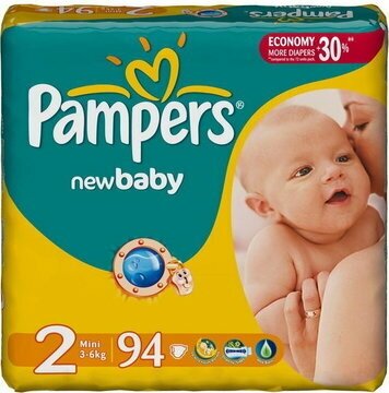 Подгузники Pampers New Baby-Dry 3-6 кг, 2 размер, 94 шт - фото №9