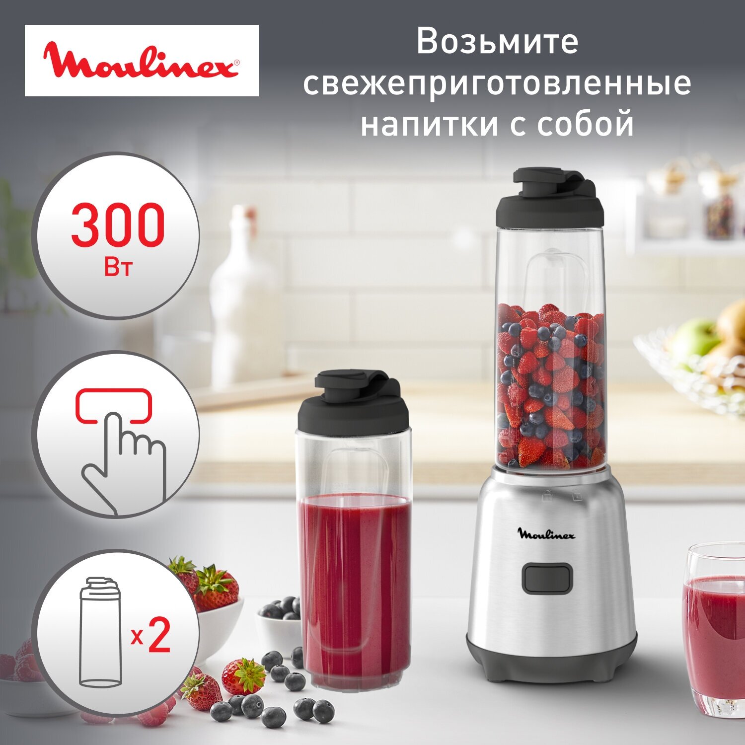 Блендер Moulinex LM15FD10