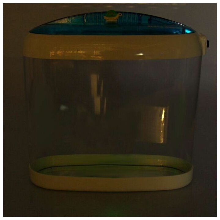 Аквариум настольный, с подсветкой LED и календарем кормлений, 4,4 л, 1 набор - фотография № 4