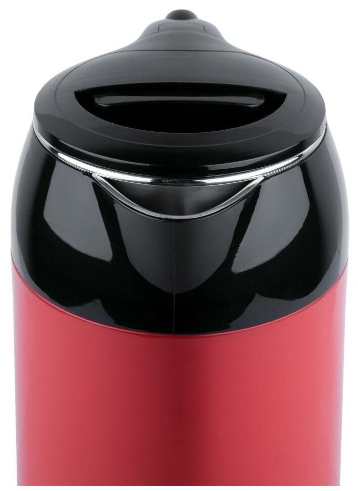 Чайник металлический 1,7л BBK, арт. EK1709P, черный/красный, 2000Вт - фотография № 9
