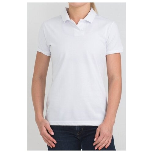 Поло futbitex, дышащий материал, размер 48 (М), белый
