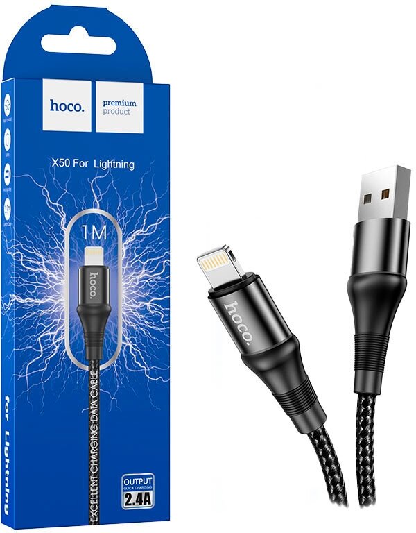 Кабель USB / Lightning IP Hoco X50 Exellent