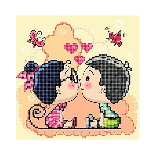 фото Мечтательный сон набор для частичной выкладки стразами 28х38 преобрана 113