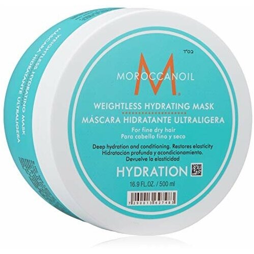 Moroccanoil Weightless Hydrating Mask - Легкая увлажняющая маска для тонких и сухих волос 500 мл moroccanoil weightless hydrating mask легкая увлажняющая маска для тонких и сухих волос 75 мл