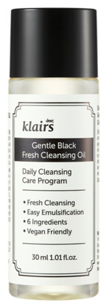 Dear, Klairs Gentle Black Fresh Cleansing Oil - гидрофильное масло для очищения кожи 30 мл