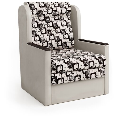 фото Кресло-кровать классика д экокожа беж и ромб шарм-дизайн