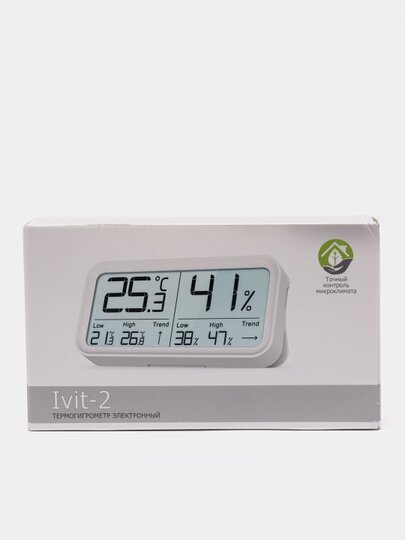 Термогигрометр Рэлсиб Ivit-2 (измеритель температуры и влажности, метеостанция) - фотография № 5