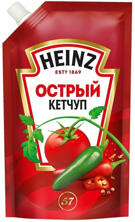 Heinz - кетчуп Острый, 320 гр.