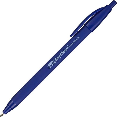 Ручка шариковая автоматическая Beifa Easy Clicker (0.5мм, синий цвет чернил, корпус синий) 12шт. (KB139400-BL) ручка шариковая автоматическая beifa kb139400 0 5мм синяя 12 шт