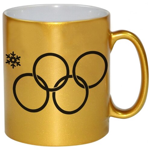 фото Кружка олимпийские кольца в черном drabs