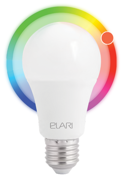 Лампа светодиодная ELARI SmartLED Color LMS-27, E27, A60, 9Вт фото 2