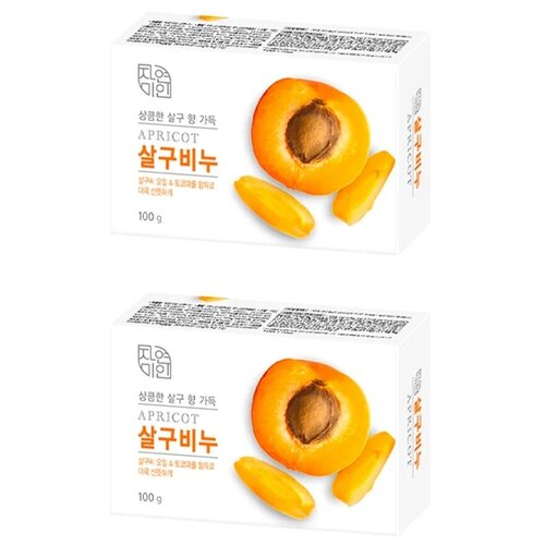 MUKUNGHWA Восстанавливающее туалетное мыло с маслом абрикоса Rich Apricot Soap 100гр *2 шт