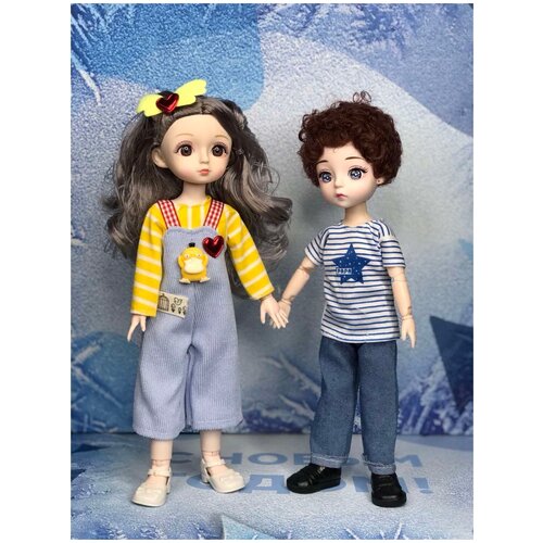 Шарнирные куклы, набор из 2х кукол, 30 см