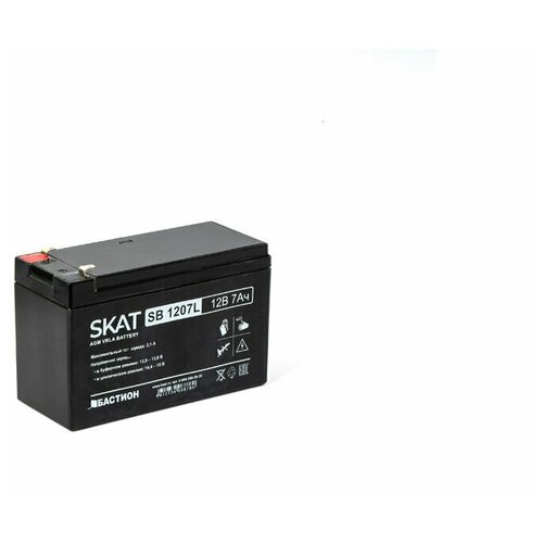 Аккумулятор свинцово-кислотный Бастион SKAT SB 1207L свинцово кислотный аккумулятор skat sb 1240