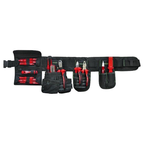 фото Набор электромонтажного инструмента haupa 220281, 16 предм., красный/черный