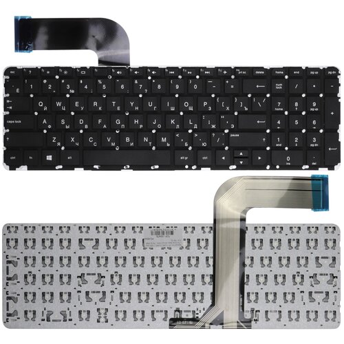 Клавиатура для ноутбука HP 15-v000 15-p000 17-f000 HP 15-k Series Плоский Enter Черная без рамки PN SG-59680-XUA 1150₽