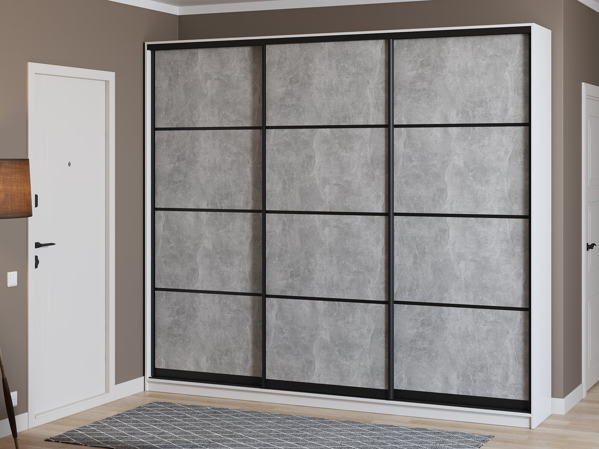 фото Шкаф-купе Матэрна "Лофт" 3-х дверный глухой