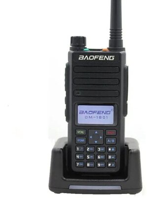 Портативная радиостанция Baofeng DM-1801 / DR-1801 UV / Черная с радиусом 10 км / UHF; VHF