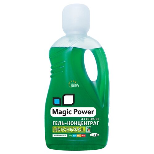 Гель для стирки MAGIC POWER универсальный, 1.5 л, 1.6 кг, бутылка